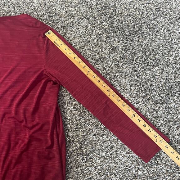 Y2K Top Plus Size 3X Red Black Layered Drapey Silver Rhinestone Bling Goth Indie - Picture 10 of 10